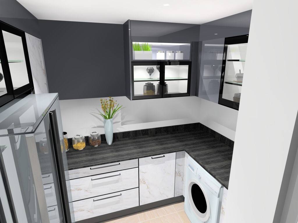 Compact kitchen design