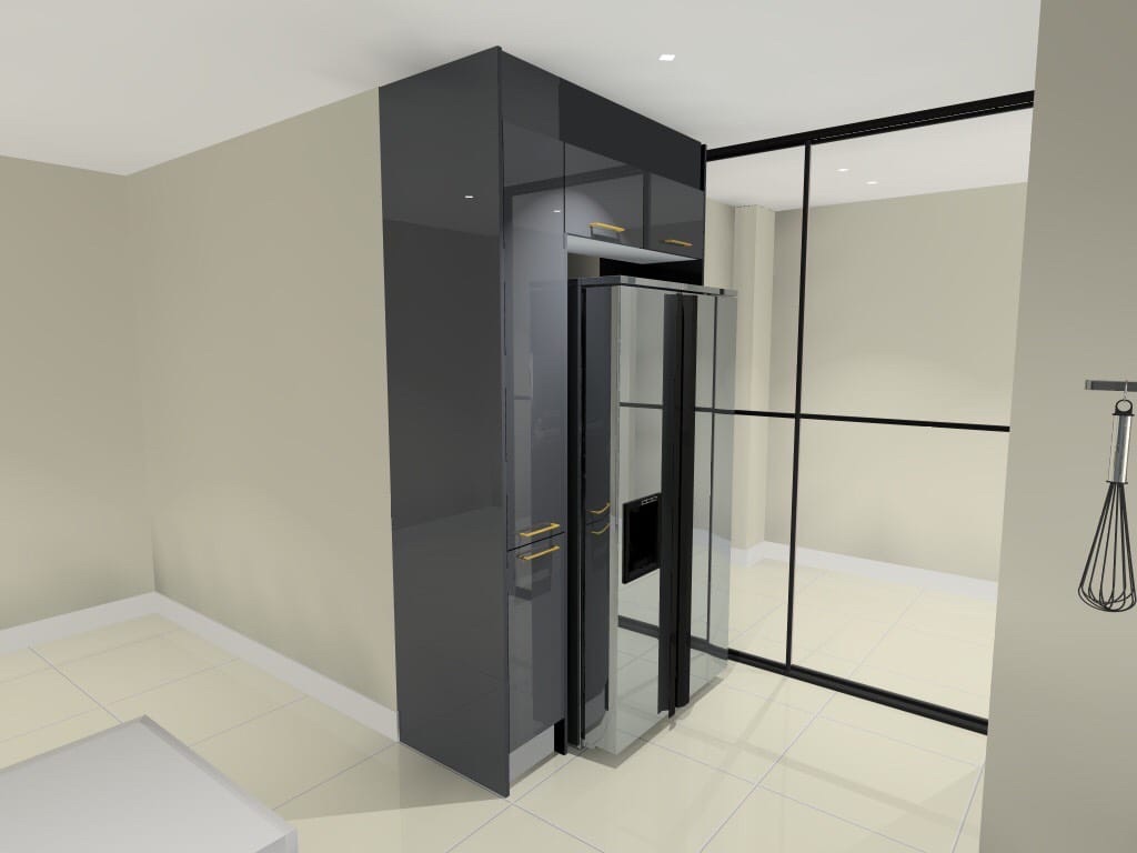 Tall kitchen units and pantry design