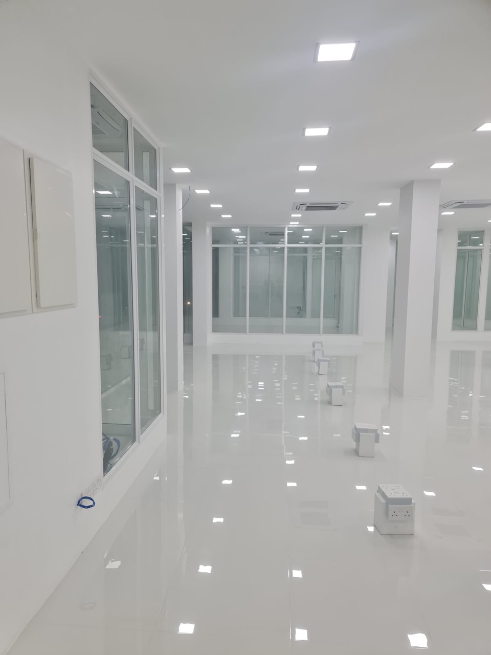 Open-plan office floor