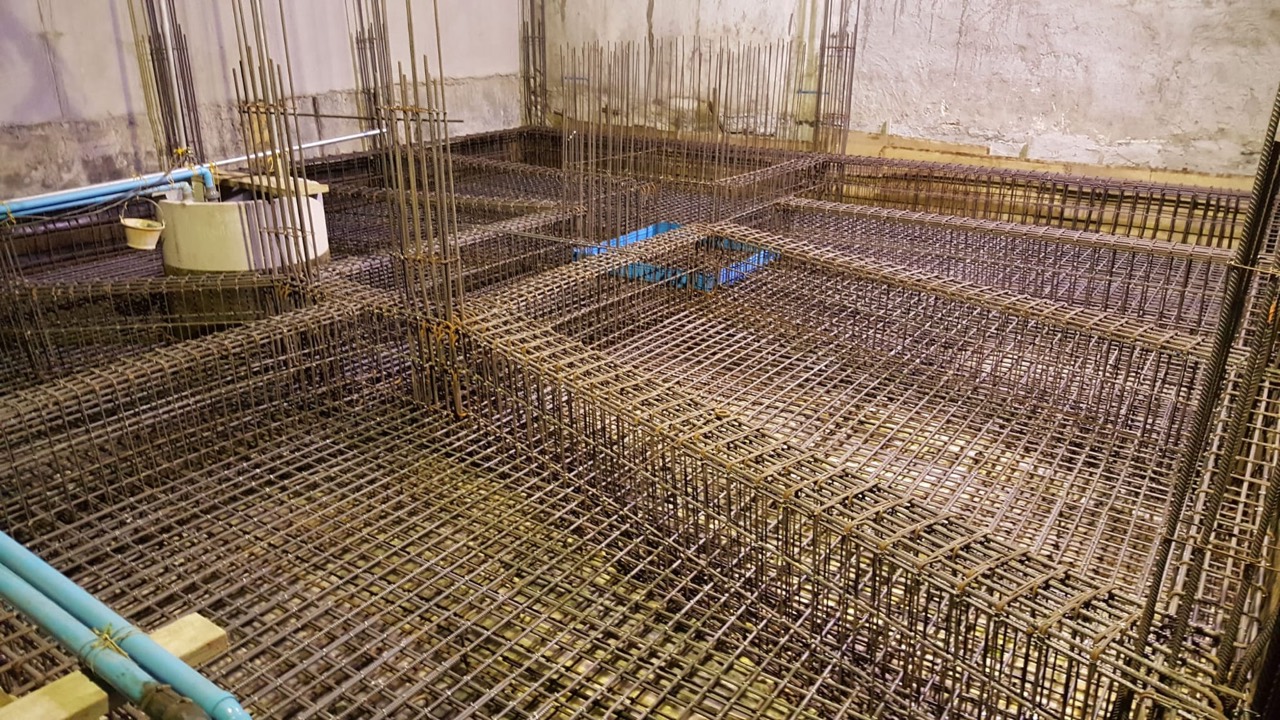 Foundation reinforcement steel mesh