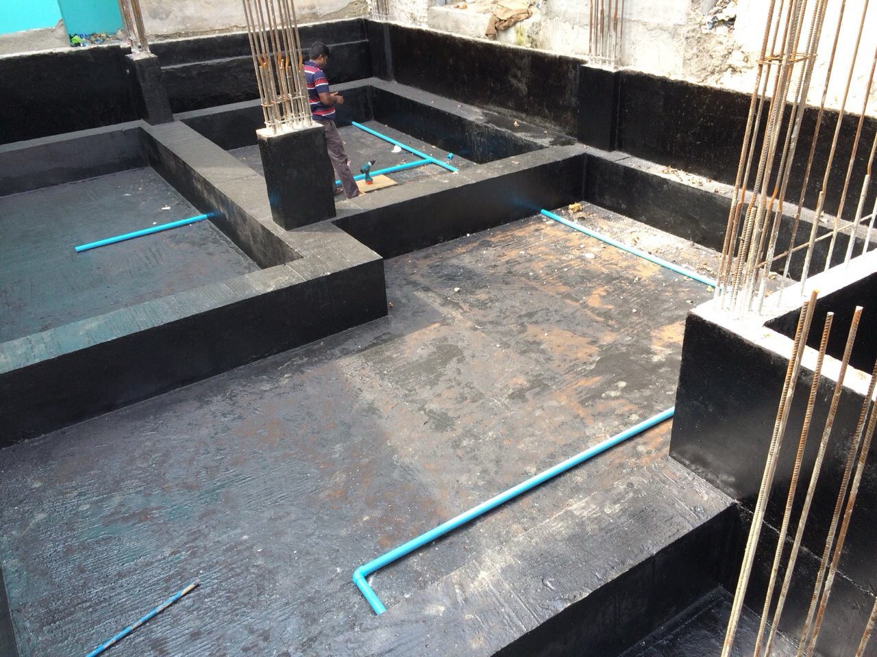 Foundation waterproofing membrane